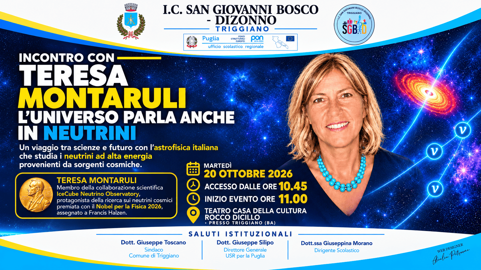 Incontro con la prof.ssa Teresa Montaruli dell'IceCube Neutrino Observatory di Ginevra